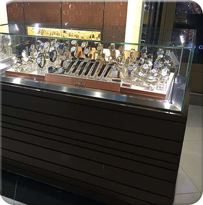 不锈钢玻璃手表展柜