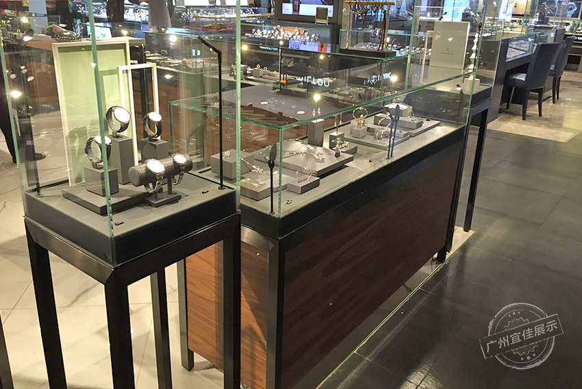木纹玻璃手表展柜