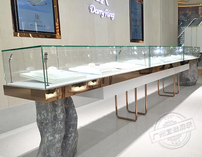 玫瑰金展柜厂家