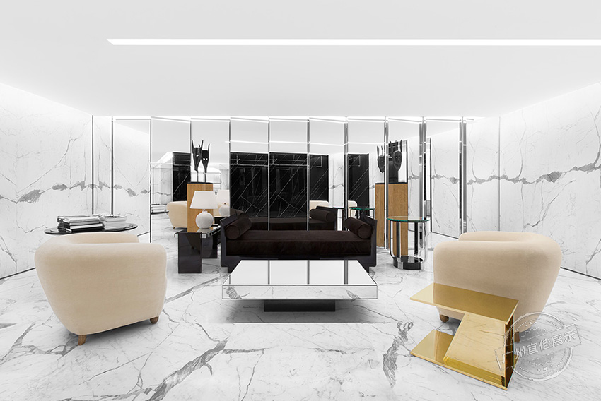 YSL 奢侈品展柜