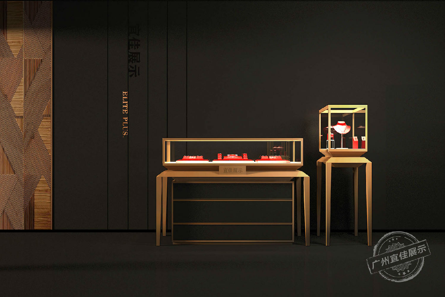 精品 不锈钢珠宝展柜