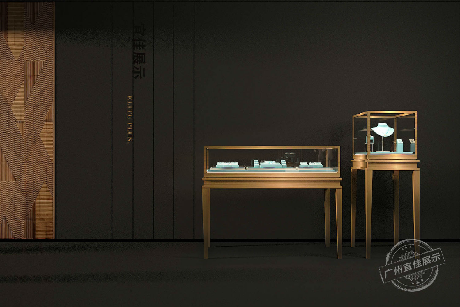 精品 不锈钢珠宝展柜