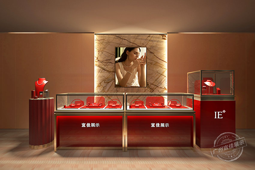 复古风珠宝展柜