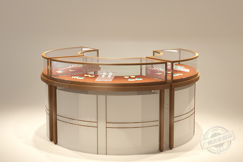 钛金珠宝展柜