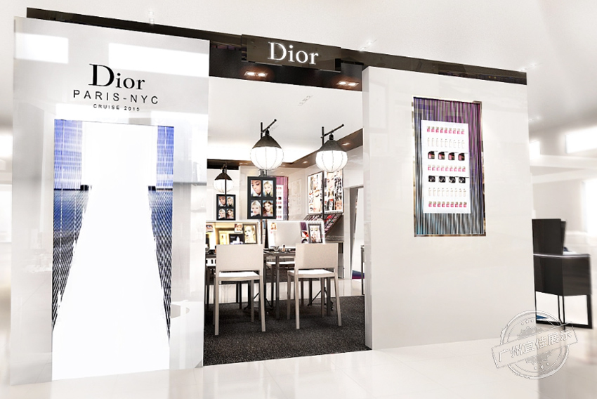 DIOR 中岛烤漆化妆品展柜