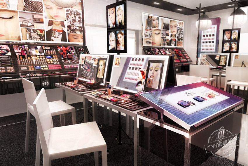 DIOR 中岛烤漆化妆品展柜