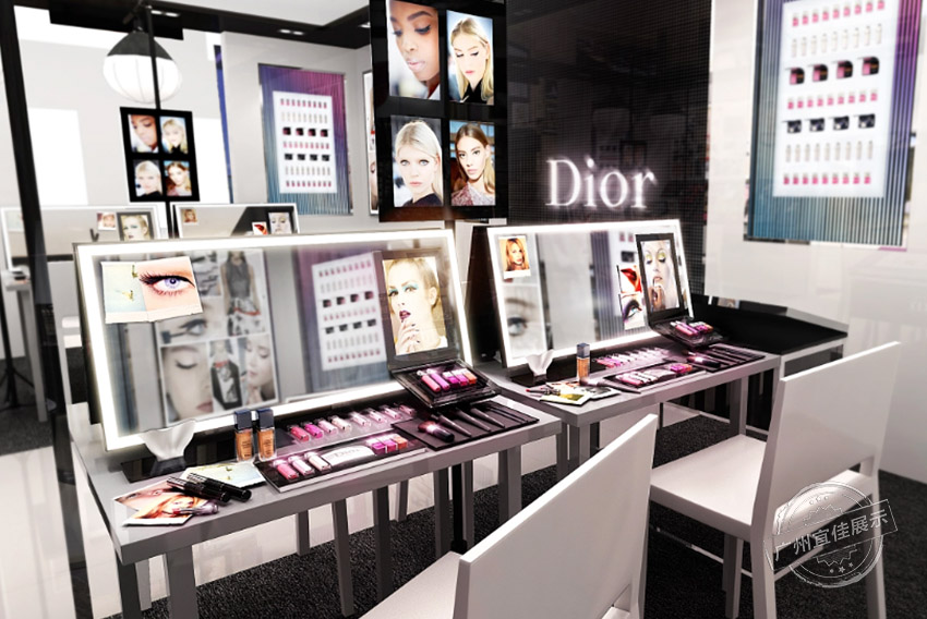 DIOR 中岛烤漆化妆品展柜