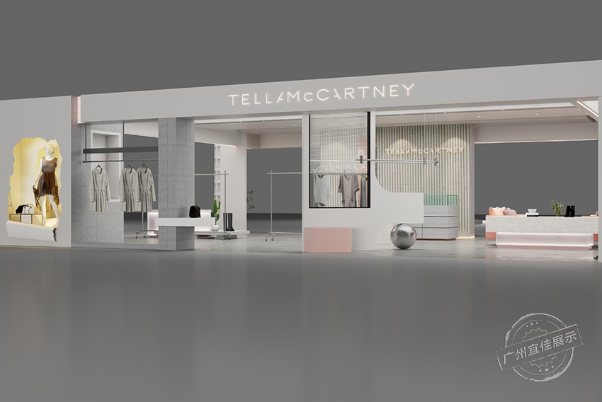 Stella Mccartney 快闪店服装展柜