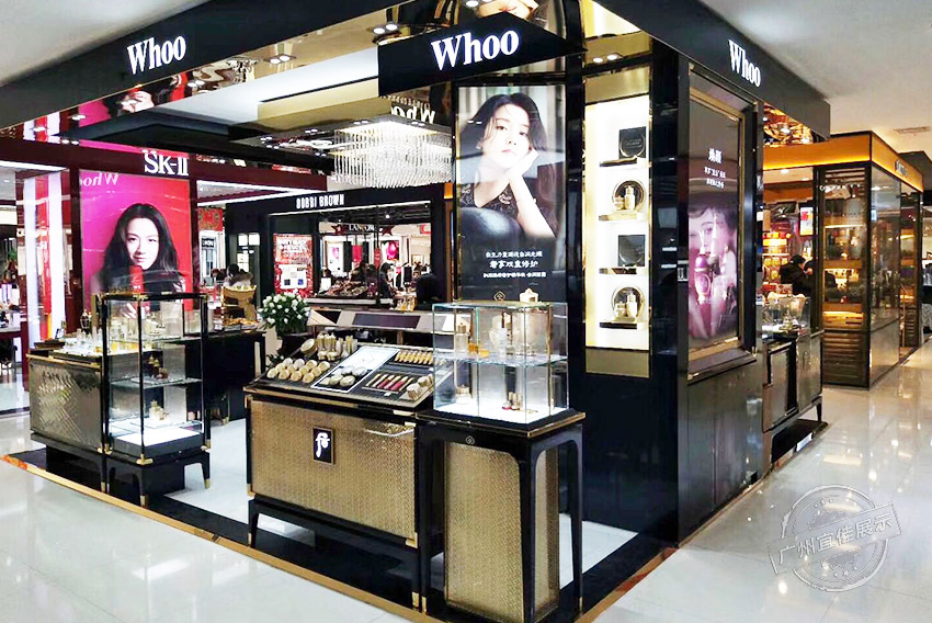 whoo后专柜 化妆品展柜