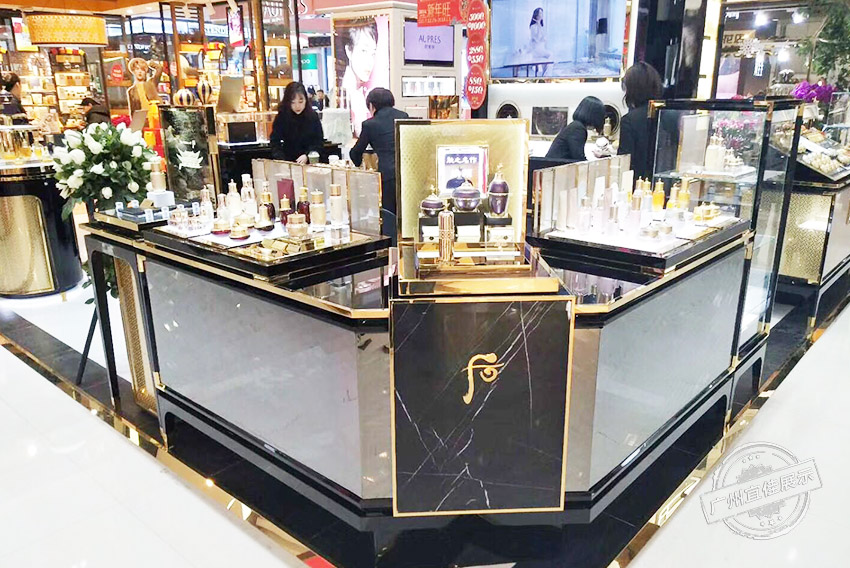 whoo后专柜 化妆品展柜