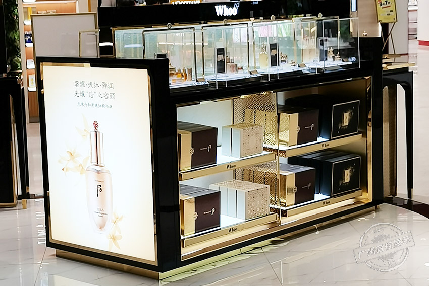 whoo后专柜 化妆品展柜